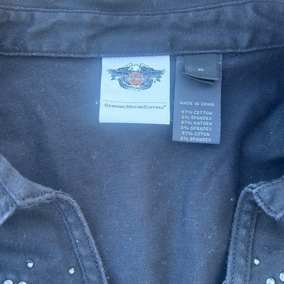 Harley-Davidson Black Studded Vest - Picture 4 of 5